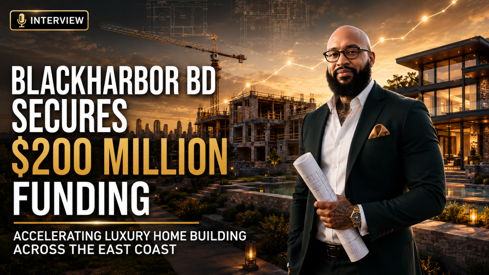 Zane Richardson featured in Black Harbor BD interview on $200 million funding for luxury home building across the East Coast